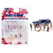 American Diorama Patriot Girls 1:64 Metallfiguren-Set AD-76498MJ (Set mit 6 Figuren)