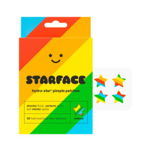 Starface Rainbow Stars Hydrocolloid Puistjespleisters absorberen vocht en verminderen ontstekingen Leuke stervorm Veganistische en dierproefvrije hui