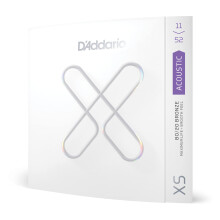 Struny do gitary akustycznej D'Addario XS 80/20 pokryte brazem XSABR1152 Custom Light Gauge 11-52 6-strunowy zestaw opakowanie 1 szt.