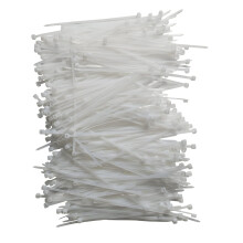 Kabelbinder, 10,2 cm, 500 Stck, Kabelbinder mit 40 Pfund Zugfestigkeit, weie Kabelbinder, robust, selbstsichernd, weie Nylon-Kabelbinder fr drinn
