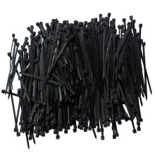 Kabelbinders 6 inch 500 stuks kabelbinders met een treksterkte van 40 pond Zwarte kabelbinders Heavy Duty zelfsluitende zwarte nylon kabelbinders voo