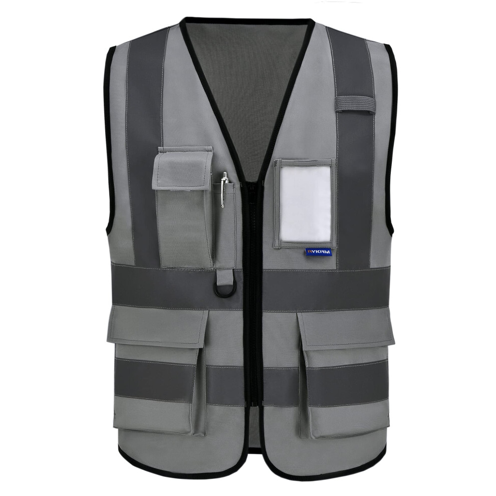 A-Safety 6XL 7Xl 8XL Plue Size Safety Vest Grey 6XL 7Xl 8XL 735280738694