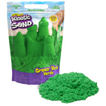 Kinetic Sand 2,5 libbre Green Play Sand Giocattoli sensoriali modellabili per bambini Borsa richiudibile (la confezione pu? variare) per bambini