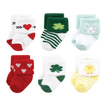 Calcetines de rizo para reci n nacidos Hudson Baby Holiday Baby San Valent n Pascua 0-6 meses
