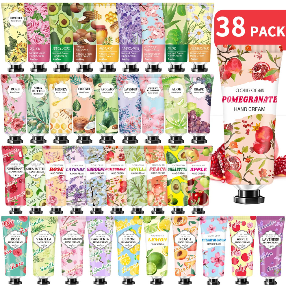 38 Pack Bulk Hand Cream Gifts Christmas Gifts for Women Stocking Stuffers for Adults Mini Lotion Nurse Gifts Appreciation Gifts for Coworkers Natural-image-OPC-PGBSXHB-NEW