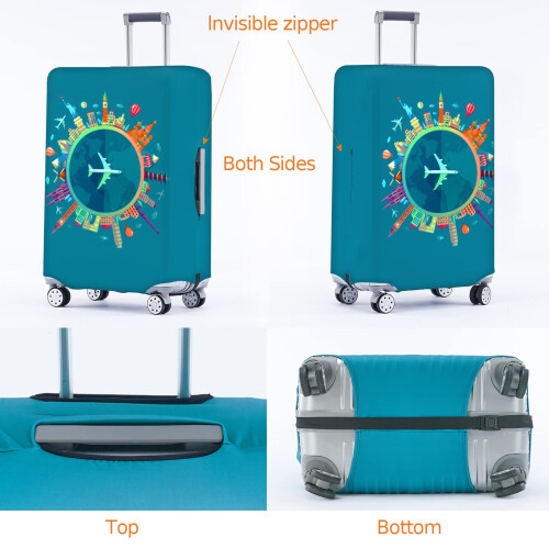 Travelkin Θήκες Αποσκευών Τσα Εγκεκριμένες, Κατάλληλη για 18-32 Ιντσών Αποσκευές 2