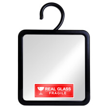 MIRRORVANA Miroir de douche  suspendre en verre vritable sans bue  Crochet pivotant sans distorsion et rglable pour un rasage sans effort