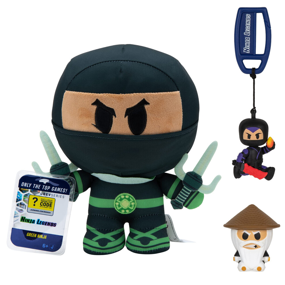 Devseries Ninja Legends Collector Bundle ? Drei Exklusive Virtuelle Gegenstandscodes Mit Green Ninja Plush Sensei Squooshems Und Skyraider Hanger-image
