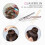 JASVERLIN U Fermagli Neri per Capelli Spessi U Pins per Chignon Accessori per Capelli 5