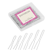 JASVERLIN Fermaglio U per Capelli U Pinze Bobby Argento Clip per Chignon Accessori per Capelli