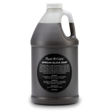 Savon noir africain liquide d'un demi-gallon - 100 % brut, pur et naturel du Ghana. Aide au traitement de l'acn    contre l'ecz   ma et le psoriasis.