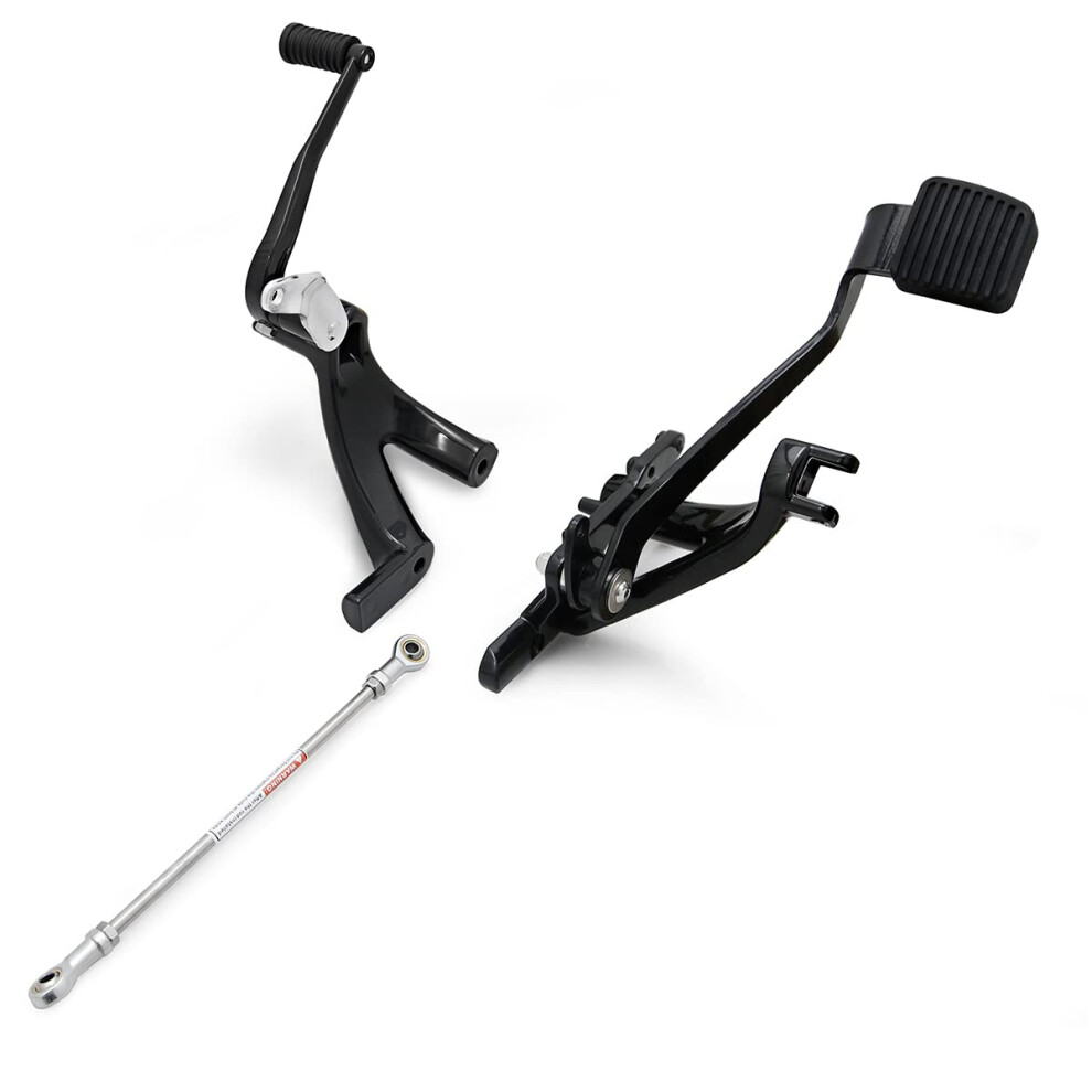 Happy-Motor Forward Control Foot Pegs For Harley Softail Street Bob Fxbb 114 Fxbbs Low Rider Fxlr 107 Fxlrs 117 2018-2022 Black 759784748485