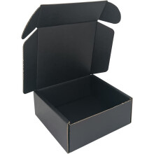 CH-BOX 50er-Pack 5x5x2 Zoll kleine Versandkartons aus Wellpappe f   r Unternehmen, Schwarz (CM552B)