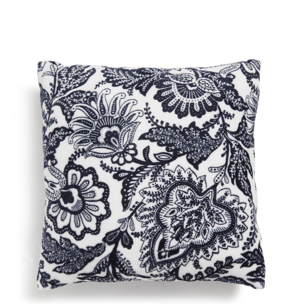 Vera Bradley Women's Decorative Throw Pillow With Removeable Hypoallergenic Insert Java Navy & White One Size Blue,White