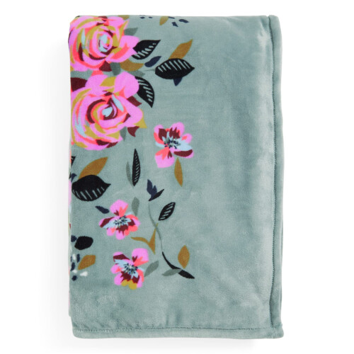 Vera Bradley Vera Bradley Γυναικείο Μαλακό Ριχτάρι Fleece, Ροζ Εξωτερικό, 80 X 50 2