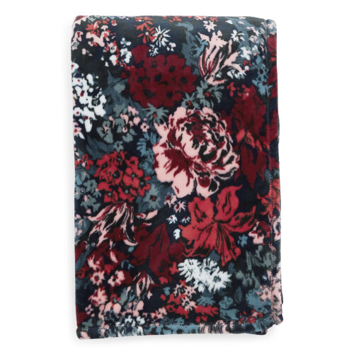 Vera Bradley Vera Bradley Γυναικείο Μπουφάν Από Φλις, Cabbage Rose Cabernet, 80 X 50 1