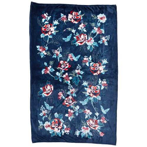 Vera Bradley Vera Bradley Γυναικείο Πλεκτό Μάλλινο Κουβέρτα, Rose Toile, 80 X 50
