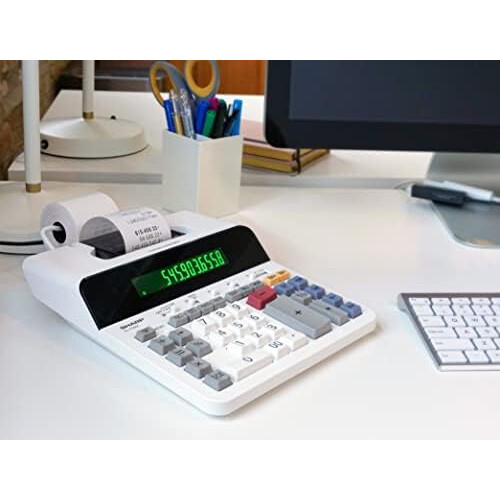 Sharp Calculadora de impress   o t   rmica ELT3301 SHARP SMALL (10 x 9 x 2,4 polegadas) 2