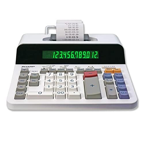 Sharp Calculadora de impress   o t   rmica ELT3301 SHARP SMALL (10 x 9 x 2,4 polegadas) 1