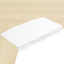 VIVO 17 tum Hörnbordsanslutning för Under-bord Tangentbordshyllor, L-formade Arbetsstationer, Vit, DESK-A