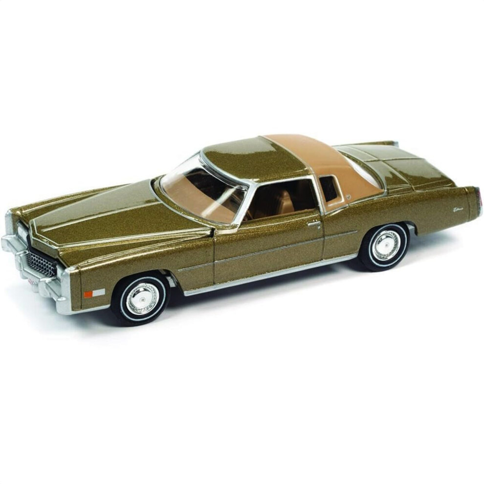 Eldorado Tarragon Gold Met Del 1975 Con Sezione Posteriore Del Tetto Sandalwood Tan Luxury Cruisers Limited Ed A 14910 Pezzi 1/64 Modello Pressof-image
