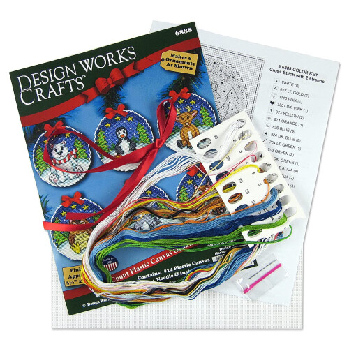 Design Works Crafts Ρουστίκ Ζώα Κιτ Σταυροβελονιάς - Σετ 6 Τεμ 2