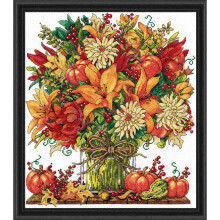 Kit punto croce autunnale favoloso di Design Works Crafts, multicolore
