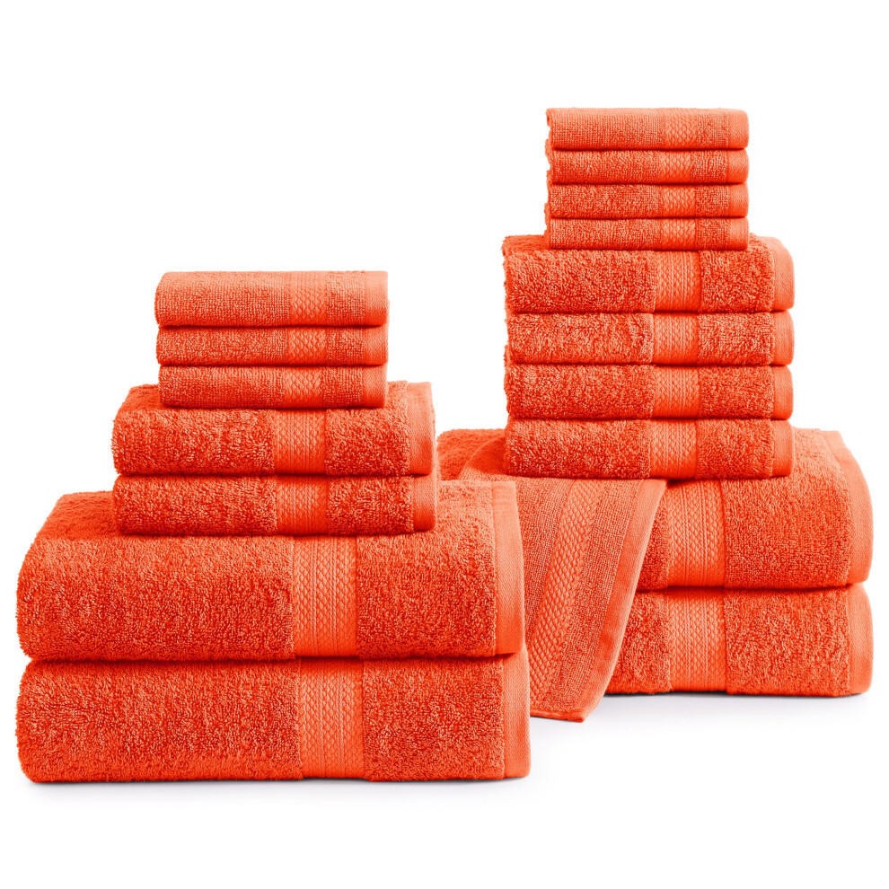Serviettes de bain en coton LANE LINEN - Ensemble de 18 serviettes de bain - 4 serviettes de bain surdimensionn   es, 6 essuie-mains pour la salle