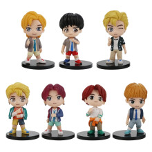 SurpriseSeptember 7-teiliges BTS-Kuchenaufsatz-Charakterset mit Actionfiguren und Spielzeug
