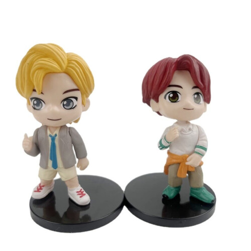 Conjunto de 7 Toppers de Bolo BTS - Figuras de Ação 2