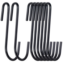 ESFUN 30 Pack 3 tommer Heavy Duty S Kroge Sort Pande Grydeholder Stativ Kroge S Formede h?ngekroge B?jler til k?kkenudstyr Skeer Gryder Gryder Re