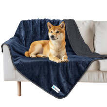 PetAmi Cobertor impermevel para ces para ces mdios e grandes Cobertor para animais de estimao  prova de xixi Sherpa Fleece Crate Cover Rev
