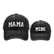 2 DB szlo-gyerek sapka anya gyermek lny fia baba csaldi sapka retro baseball sapka, anyk napi fekete
