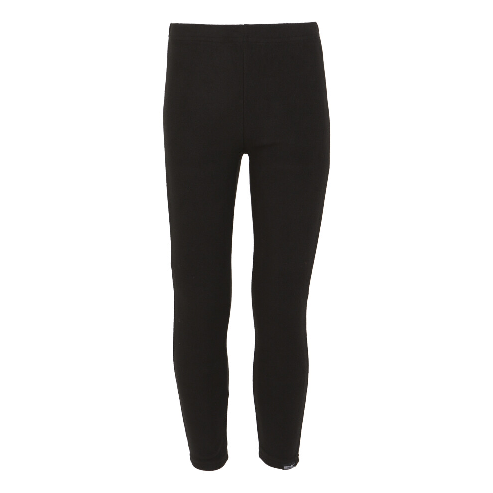 (3-4 Years, Black) Regatta Girls Thermal Base Layer Leggings