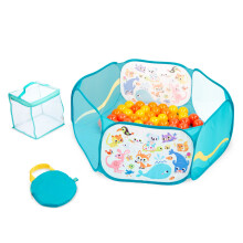B. toys - Mini Speelruimte - Ballenbak - Voor Binnen en Buiten - 42 Kleurrijke Ballen - Opvouwbaar & Draagbaar - Actief Speelset voor Peuters
