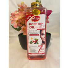 Veet Gold Rose Hip Oil Spotless Body Repair Glowing Oil 1000mL | SPF 25 | Reduce Scars | Treats Wrinkles | Skin Firming | Face & Body Moisturizing