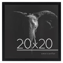 Americanflat 20x20 Picture Frame with Polished Plexiglass - Epic Collection - Square Picture Frames with Engineered Wood - Wide Photo Frame for Wall D