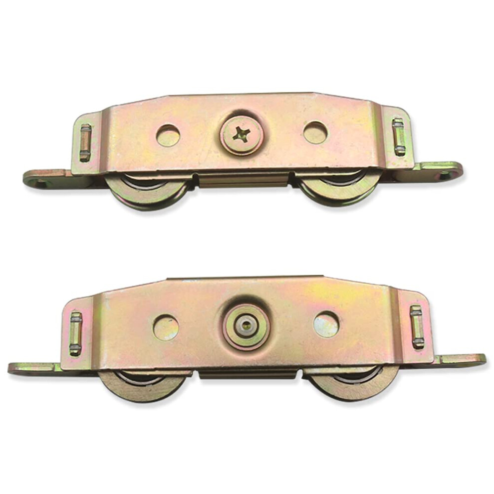 Roulette de rechange pour porte-fen   tre coulissante, robuste, avec roulement     billes en acier de 3,2 cm, r   glable lat   ralement, lot de 2