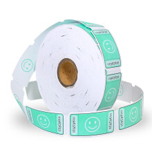 L LIKED Smile Raffle Tickets Single Roll Each Tickets Size 1 x 2 Inch for Events Entry Class Reward Prizes 1000 Tickets Per Roll -Green