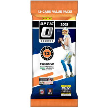 Confezione risparmio Panini NFL Donruss Optic Football Cello Fat 2021 - 12 carte collezionabili