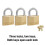Master Lock Master Lock 140TRI Λουκέτο Χαλκού με Κλειδί, 3 Τμχ, Χρυσό 3