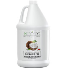 PUROLEO Fraktioniertes Kokosnussl 64 Fl Oz/1900 ML (verpackt in Kanada) 100 % natrliche und geruchlose Feuchtigkeitscreme und Trgerl l Haar Haut