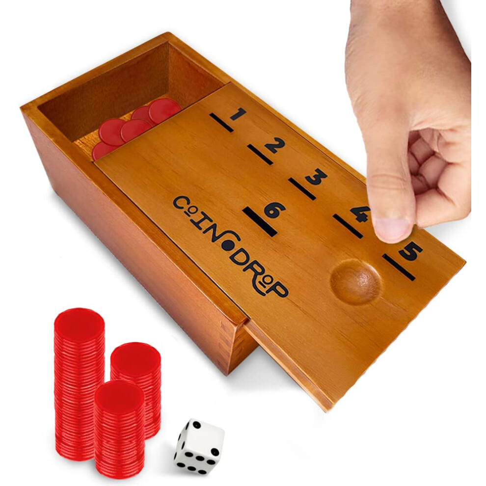 Photos - Other Toys SWOOC Games - Coin Drop | Simple + Strategic Dice Games For Families with Coins Included For 2-6 Players | Works With Pennie
