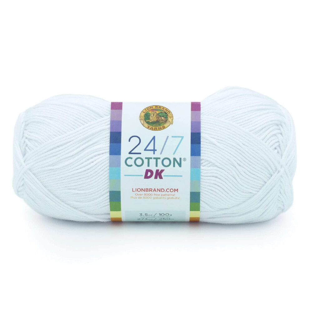 Lion Brand Yarn 24/7 Cotton DK Yarn  1 Pack  Sugarcane