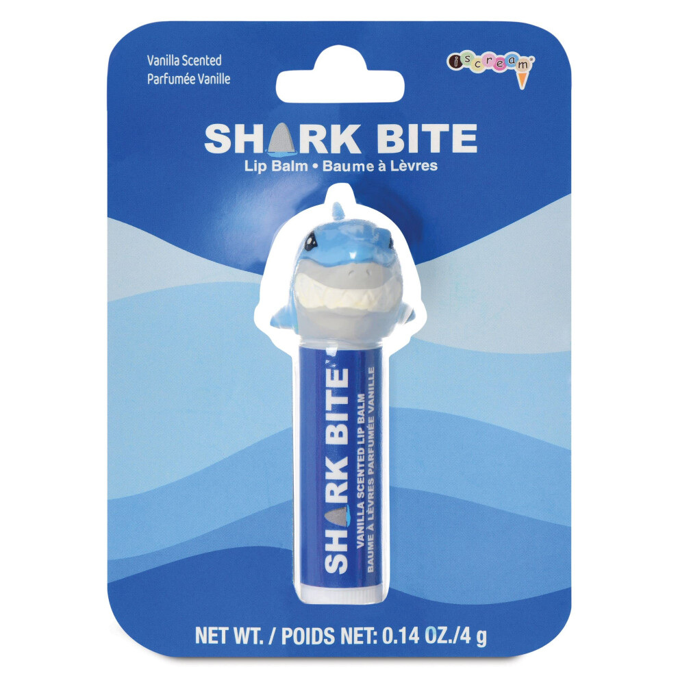 Iscream Shark Bite Shark Shaped Vanilla Scented Lip Balm