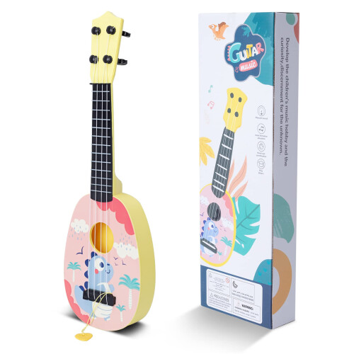 Yoloplus+ 15 polegadas de crian   a ukulele guitarra 4 strings mini guitar