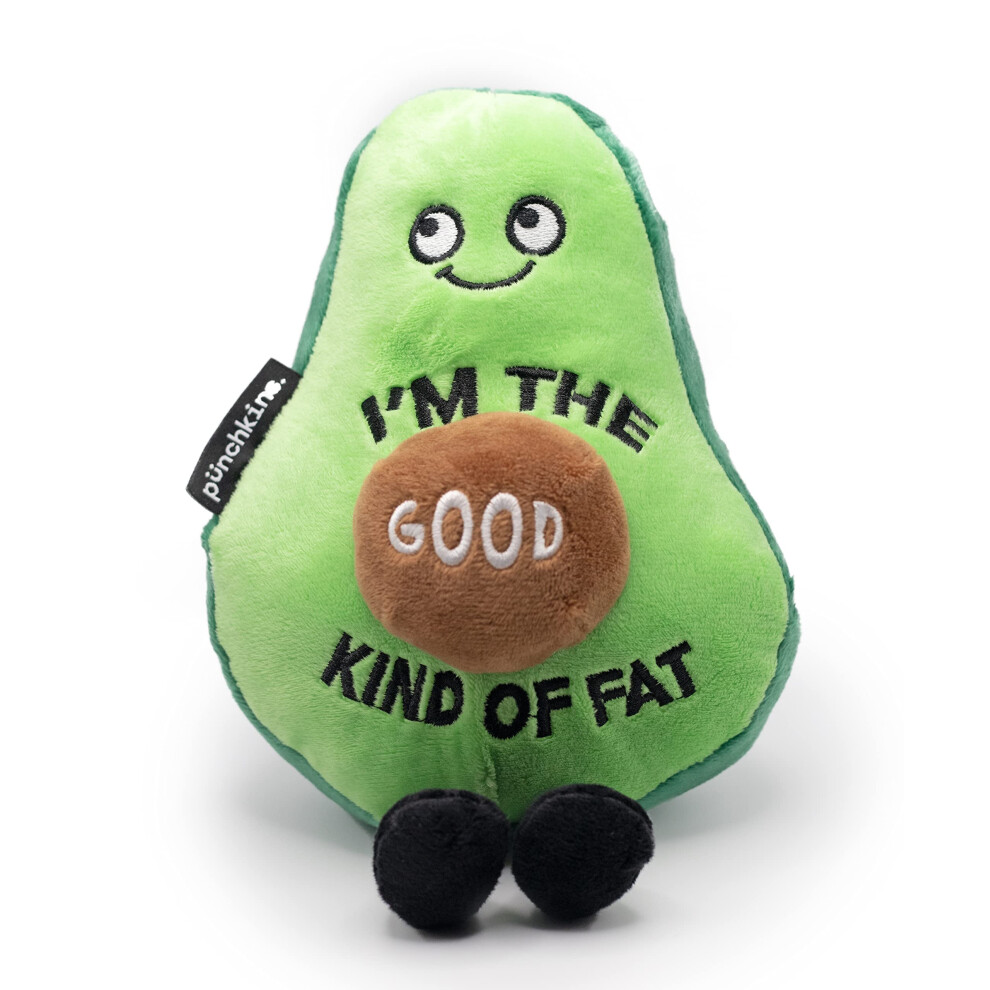 Punchkins Avocado-Foodie-Pluschtier, Lustiges Wortspiel-Meme, Scherzgeschenk, Weisser Elefant, Strumpffuller, Ideal Fur Emotionale Unterstutzung,-image