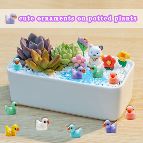 200 stuks mini hars eenden gele kleine eendjes decoratie DIY 2