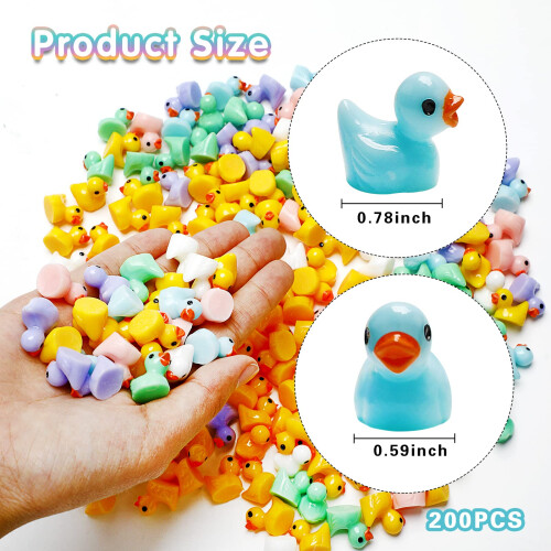 200 stuks mini hars eenden gele kleine eendjes decoratie DIY 1