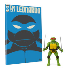 The Loyal Subjects Teenage Mutant Ninja Turtles Best of Leonardo 100 pagina's stripboek en Leonardo BST AXN 5-inch actiefigurenset